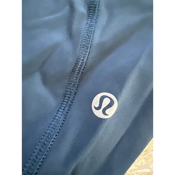 Lululemon Time To Sweat Crop 23″ – Night Diver Size 2 Blue Teal - Picture 7 of 9